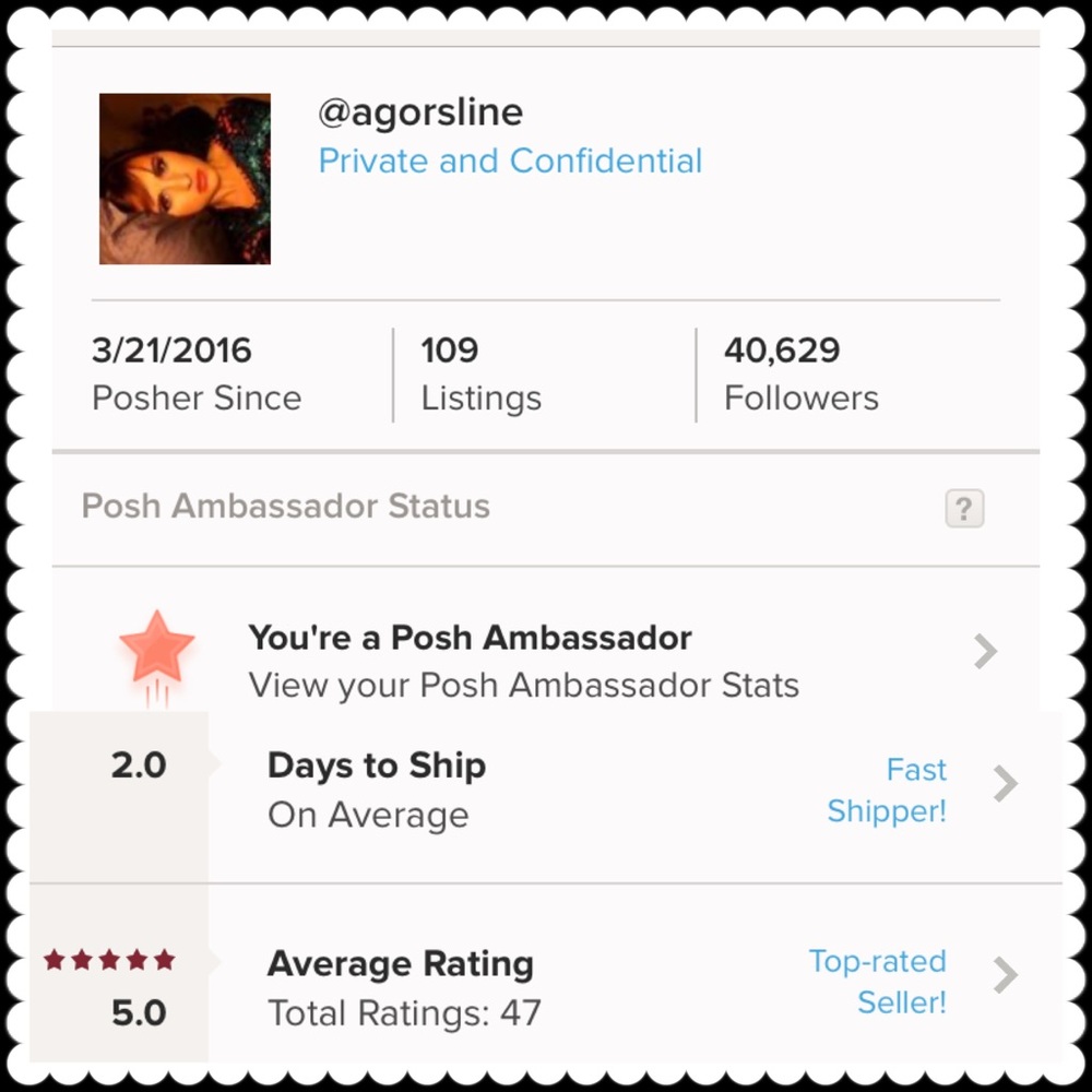 ✨⭐️POSH AMBASSADOR⭐️✨